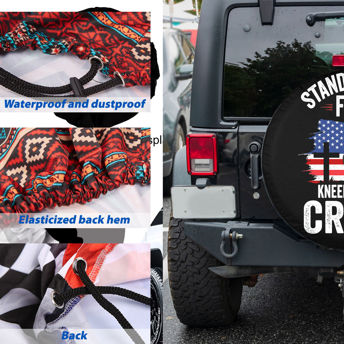 Petthouse | American Veteran Tire Protector Us Independence Day Camper Spare Tire Cover Gifts For Usa