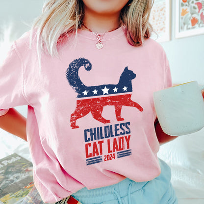 Petthouse | Childless Cat Lady Shirt, 2024 Childless Cat Ladies Tshirt, Cat Mom Shirt, Comma La Cat