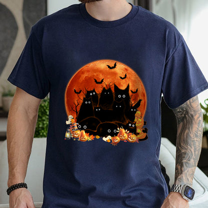 Petthouse | Cat Halloween Classic Tshirt, Spooky Halloween, Halloween Cat Shirt, Cat Lovers