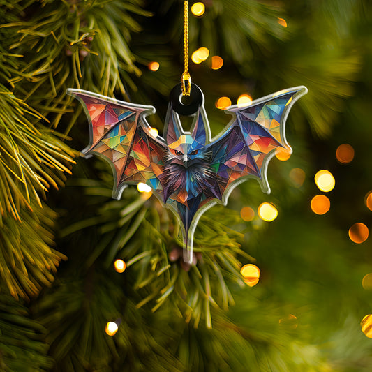 Petthouse | Halloween Spooky Bat Ornament, Bat Suncatcher Decor, Bat Ornament, Window Hangings