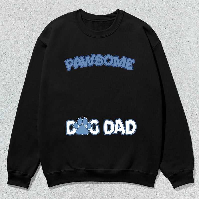 Petthouse | Custom Dog Pawsome Dog Dad Shirt, Gift For Dog Lovers, Father's Day, Gift For Dad