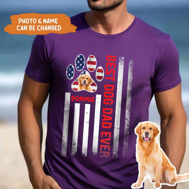 Petthouse | Custom Dog Dad Dog Dad Shirts, Independence Day Lover Dog Shirt Father's Day Tshirt