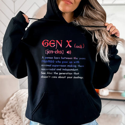 Petthouse | Funny Gen X Generation X Definition Sarcasm Unisex Shirt Gift