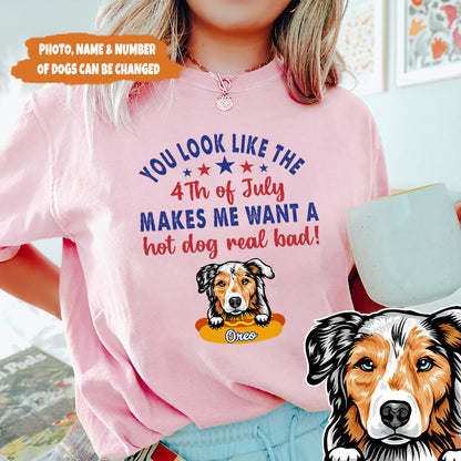 Petthouse | Custom Dog You Look Like The 4th Of July Shirt, Dog 4th Of July, Dog Patriot Shirt