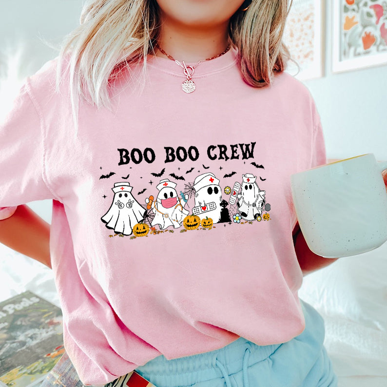 Petthouse | Halloween Nurse Shirt, Boo Boo Crew, Nurse Shirt For Women, Spooky Season, Boo Nurse Halloween