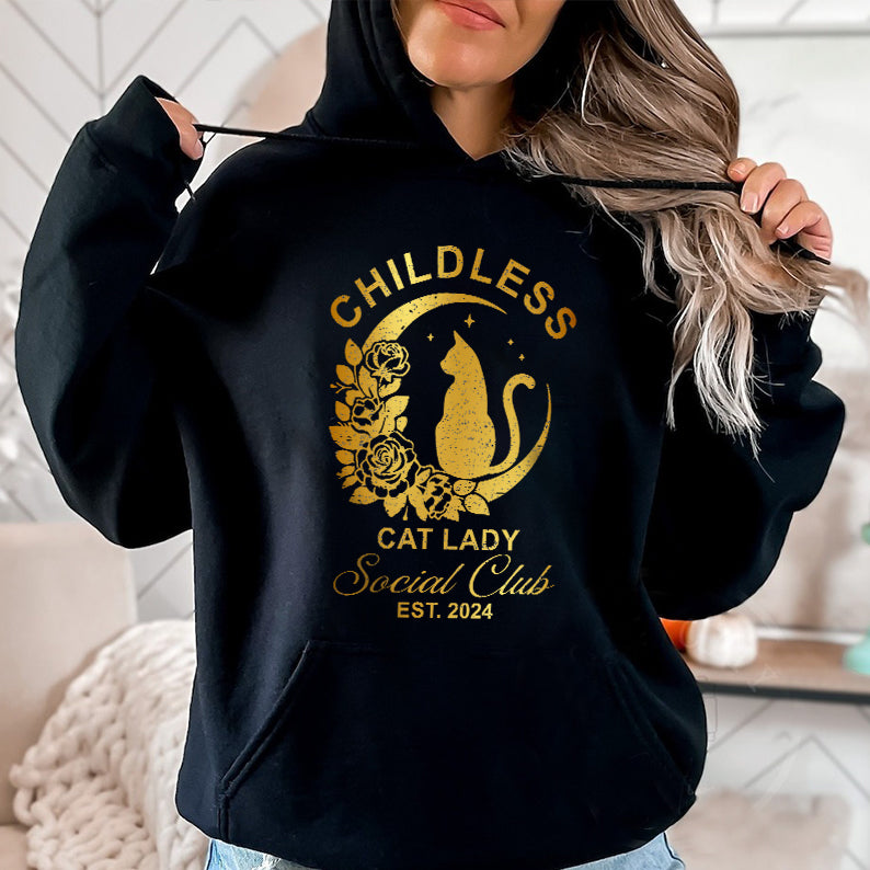 Petthouse | Childless Cat Lady Shirt, Childless Cat Lady Social Club Shirt, Girl Power 2024 Shirt