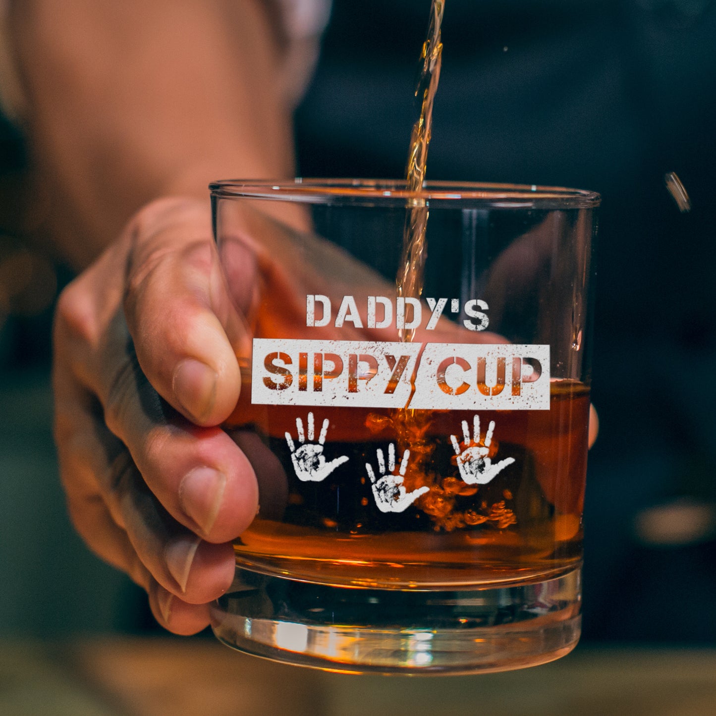 Petthouse | Custom Daddy's Sippy Cup Whiskey Glass, My Daddy's Sippy Cup, Gift For Dad, Husband