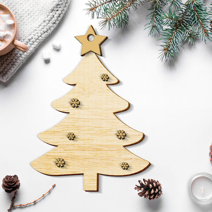 Petthouse | Personalized Family Christmas Tree Ornament 2024, Wooden Ornament With Family Names