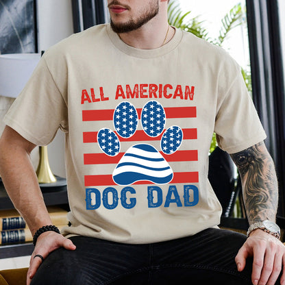 Petthouse | Father's Day Dog Lover Shirt, 4th Of July Shirt,  American Dog Dad Independence Day