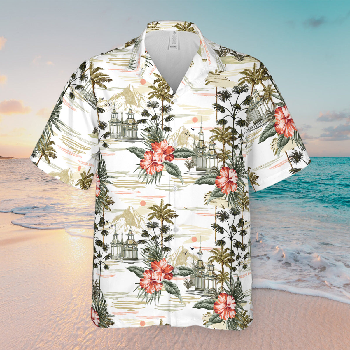 Petthouse | Personalize Face Tropical Flower Hawaiian Shirt, Funny Summer Party, Gift For Family