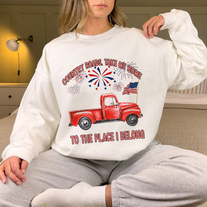 Petthouse | Custom Dog Shirt, Country Roads Take Me Home To The Place I Belong Shirt