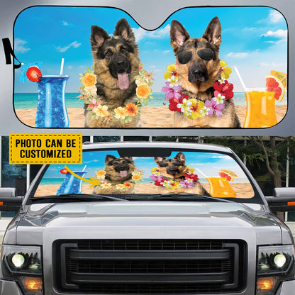 Petthouse | German Shepherd Summer Time Sunshade Personalized Dog Lover Sunshade Windshield Car Accessories