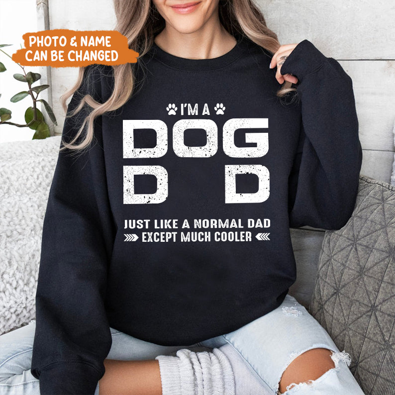 Petthouse | Customized I'm Dog Dad Shirt, Berger Australien Art Novelty Shirt, Father Gifts For Dog