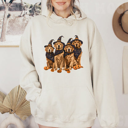 Petthouse | Golden Retriever Dog Halloween Shirt, Spooky Dog, Halloween Party Golden Retriever Dog