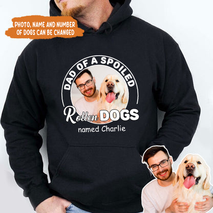 Petthouse | Spoiled Rotten Dog Photo Personalized Custom Unisex Shirt, Dog Lovers