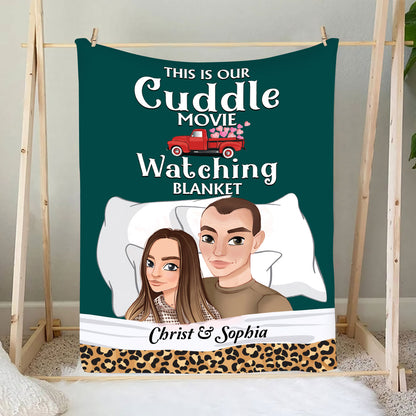 Petthouse | Personalized Cuddling To My Wife Gifts From Husband, This Is Cuddle Movie Watching Blanket