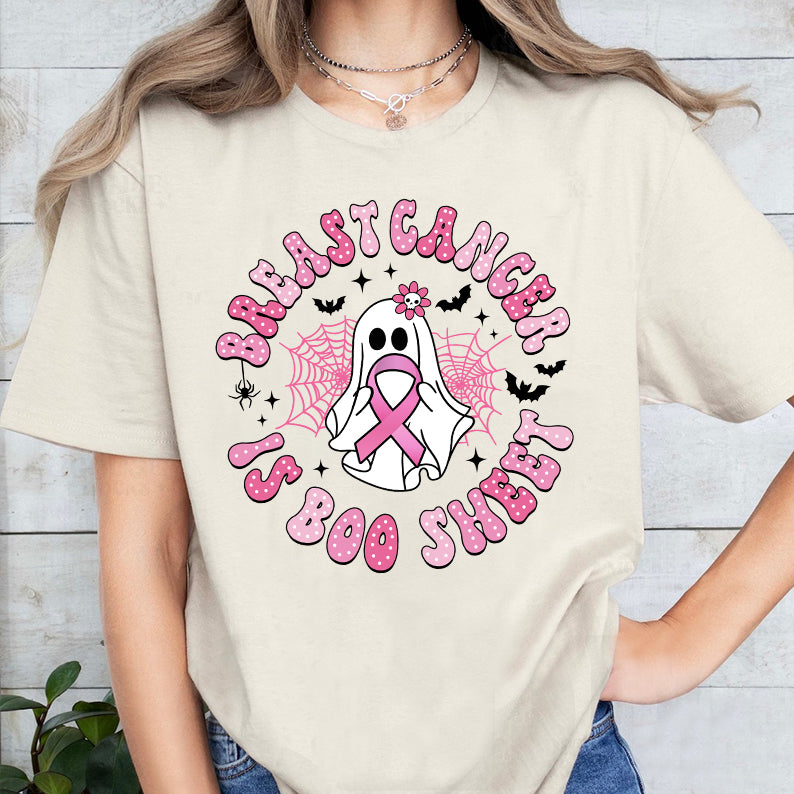 Petthouse | Breast Cancer Is Boo Sheet Halloween Shirt , Retro Breast Cancer, Breast Cancer Awareness