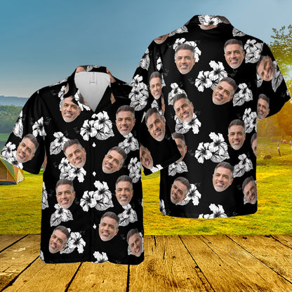 Petthouse | Custom Pattern Black Hibiscus Hawaiian Shirts For Men Women, Summer Hawaiian Shirt, Family Hawaiian Shirt