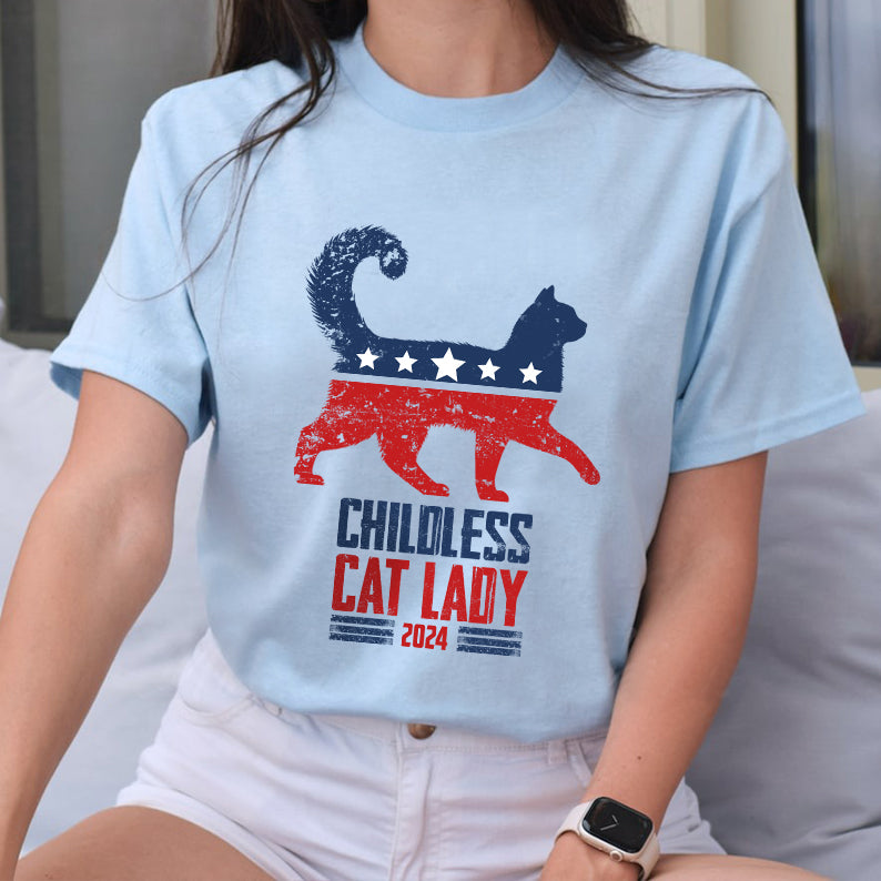 Petthouse | Childless Cat Lady Shirt, 2024 Childless Cat Ladies Tshirt, Cat Mom Shirt, Comma La Cat