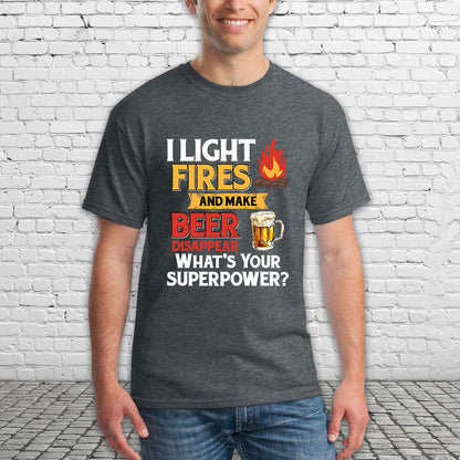 Camping Shirt, I Light Fires And Make Beer Disappear, Funny Camping Shirt, Camping Hoodie Sweatshirt, Camper Mug