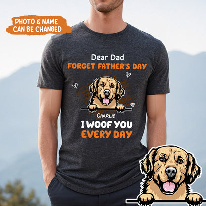 Petthouse | Personalized Dog Dear Dad Forget Father's Day Shirt, Dog Dad Novelty Shirt, Dog Owner Gifts