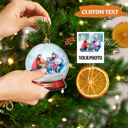 Petthouse | Personalized Family And Pet Ornament, Custom Family And Pet Photo, Christmas Customized Ornament