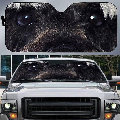 Petthouse | Schnauzer Dog Windshield Sunshade Cute Pet Car Accessories Dog Owners Gift Parents Gift