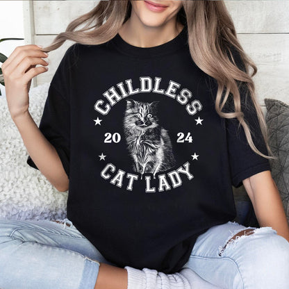 Petthouse | Childless Cat Lady Shirt, Cat Lady 2024 Shirt, Democrat Election Childless Cat Ladies