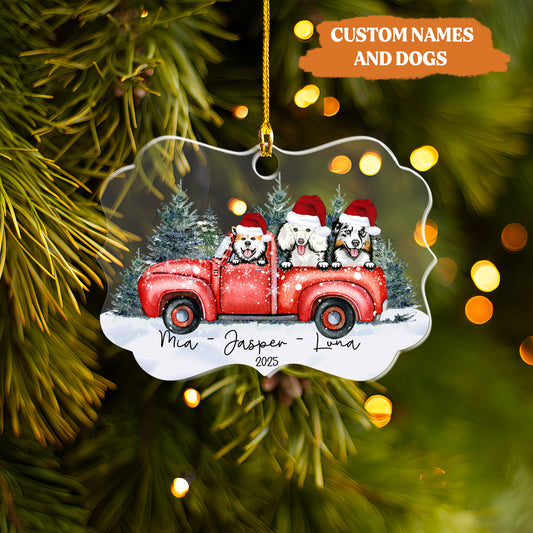 Petthouse | Personalized Pets Christmas Ornament, Dog Xmas Ornament, Xmas Ornament, Dog Pet Lover Gift