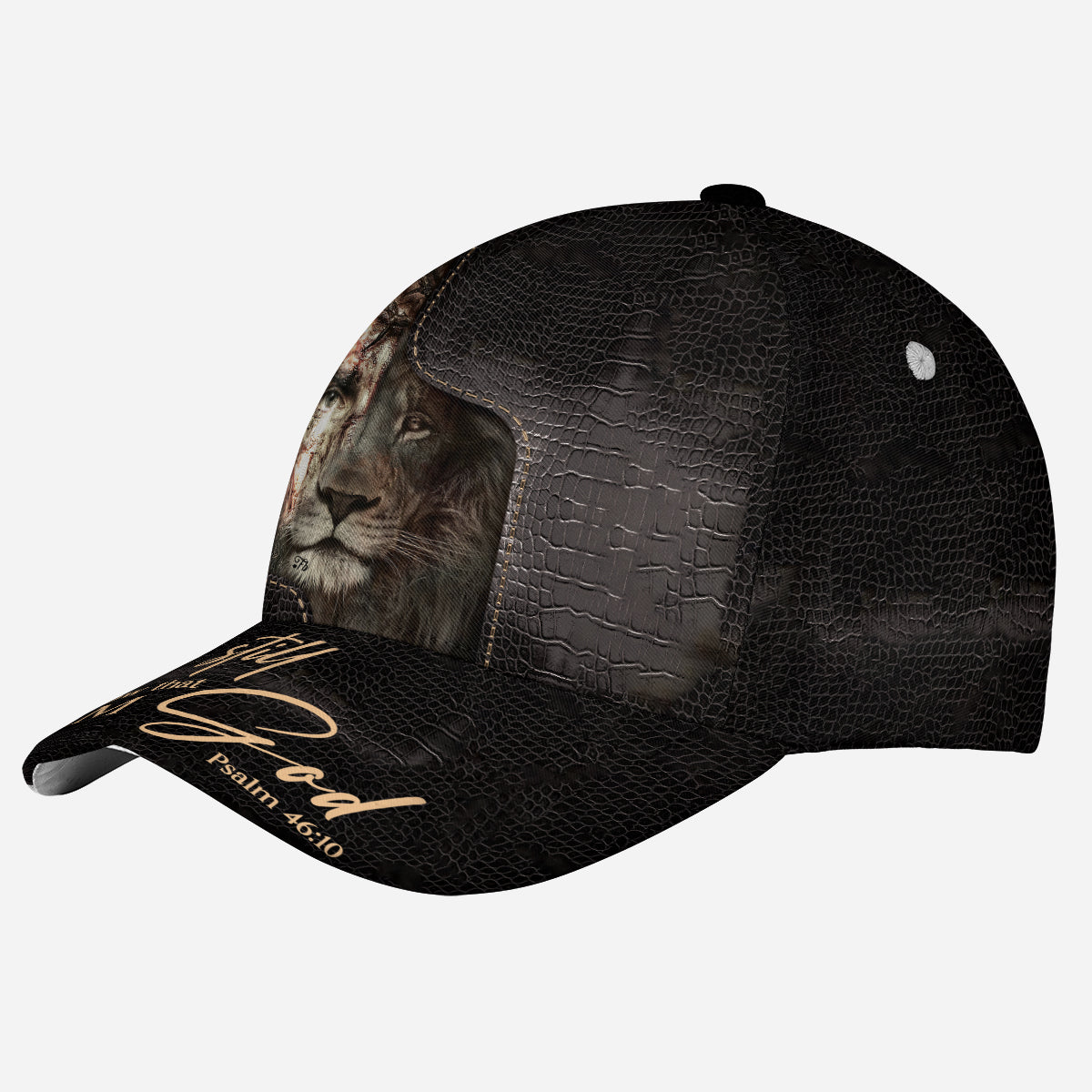 Petthouse | Jesus Lion Warrior Baseball Cap Be Still And Know That I Am God Baseball Cap Christian Gift