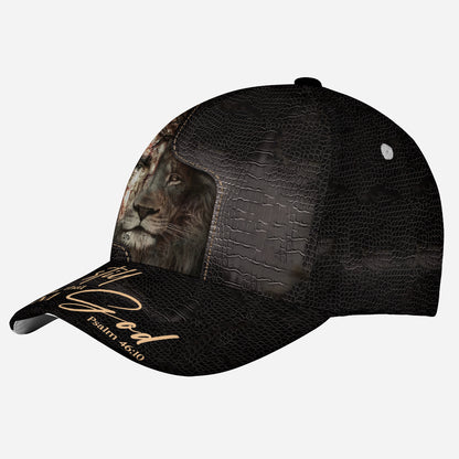 Petthouse | Jesus Lion Warrior Baseball Cap Be Still And Know That I Am God Baseball Cap Christian Gift