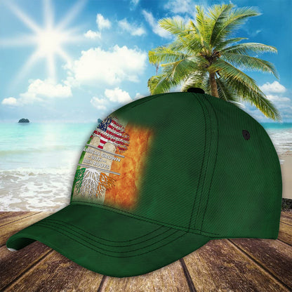 Petthouse | Tree Of Life Irish Vintage Flag Baseball Cap American Grown With Irish Roots Hat Paddy Day Gifts