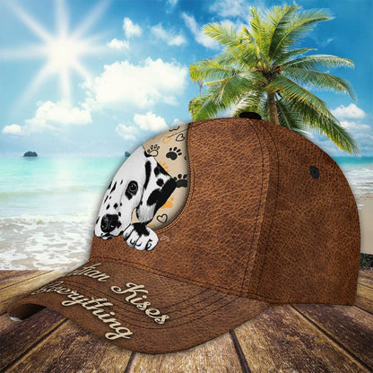 Petthouse | Dalmatian Cute Dog Printed Baseball Cap Pet Paws Leather Print Hat Dog Owner Gift Summer Hat