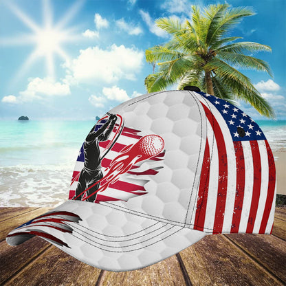 Petthouse | Golf Player American Flag Classic Caps Golf Baseball Cap American Patriot Baseball Cap Women