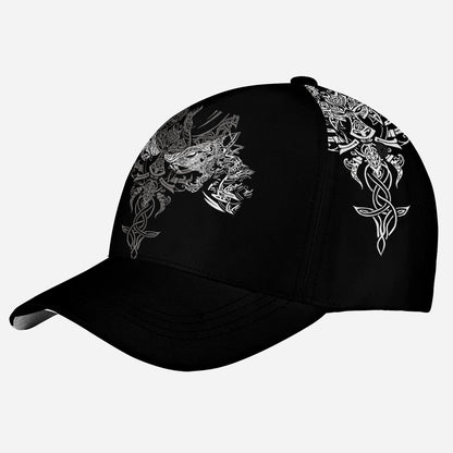 Petthouse | Viking Wolf Pattern Baseball Cap Viking Pattern Baseball Cap Scandinavia Cap Viking Lover Gift