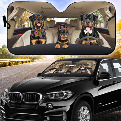 Petthouse | Rottweiler Autism Awareness Dog Sunshade Auto Sunshade For Windshield Dog Dad Dog Mom Gift