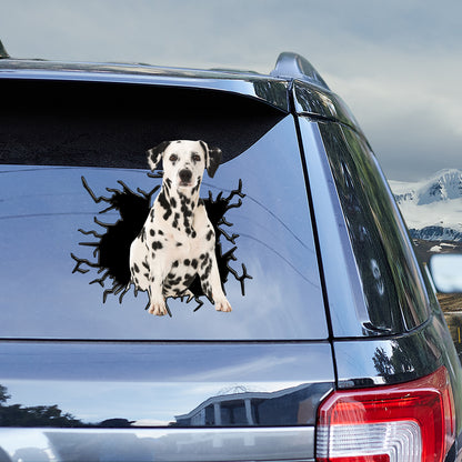 Petthouse | Dalmatian Explosion Funny Car Decal Dog Bumper Vinyl Decal Sticker Dog Lover Sticker Gift Idea