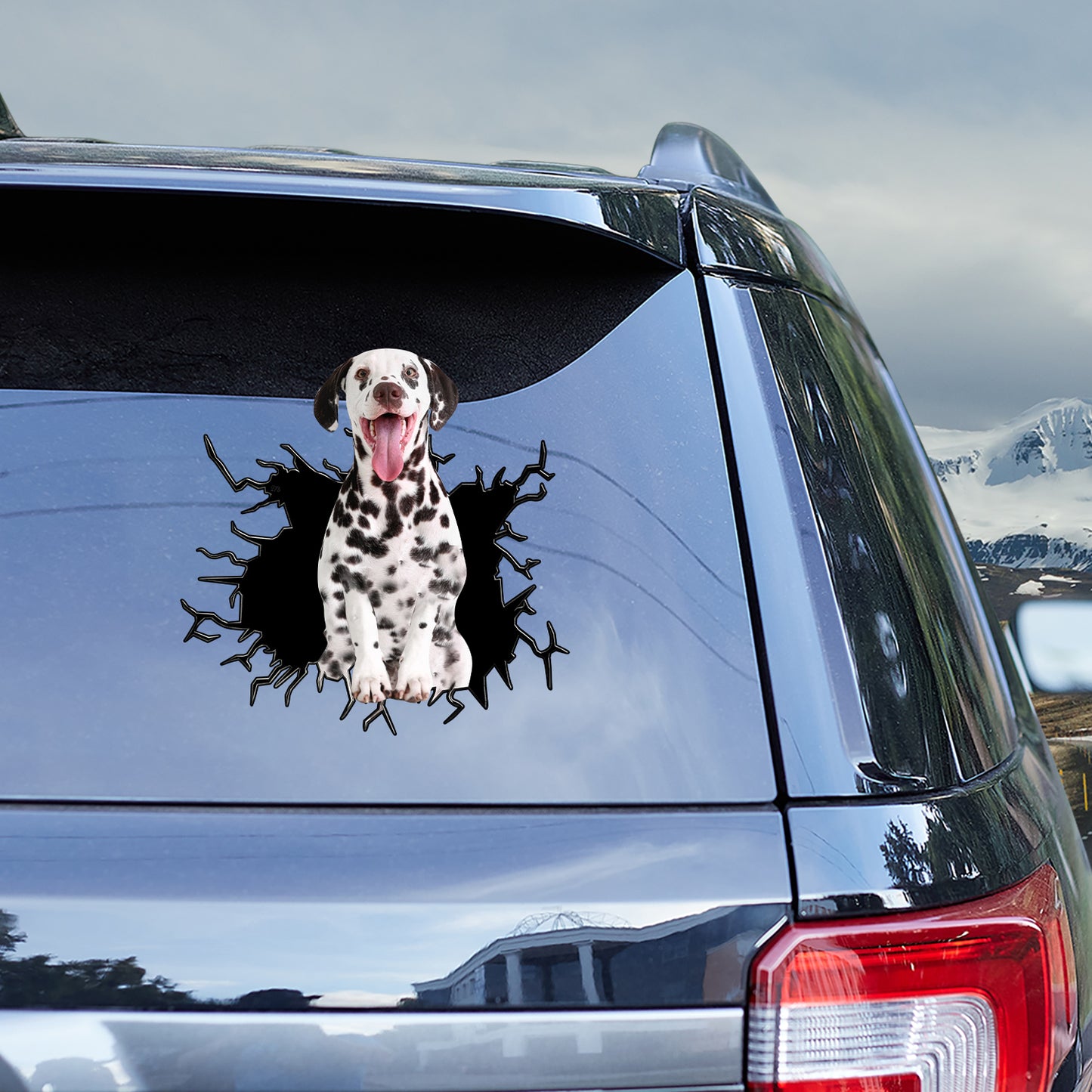 Petthouse | Dalmatian Adhesive Vinyl Decal Dog Peel And Stick Sticker Indoor Outdoor Use Car Window Decor