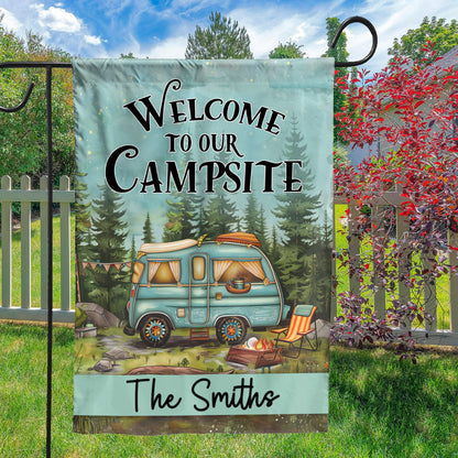 Petthouse | Personalized Camping Flag, Custom Garden Flag, Camping Flag, Camper Flag, Campsite Flag, Happy Campers Flag