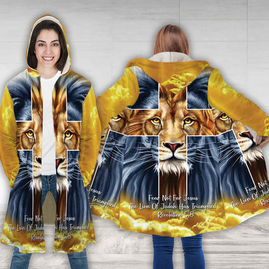 Petthouse | Fear Not For Jesus Cloak Lion Jesus Hooded Cloak The Lion Of Judas Cloak Christian Gift