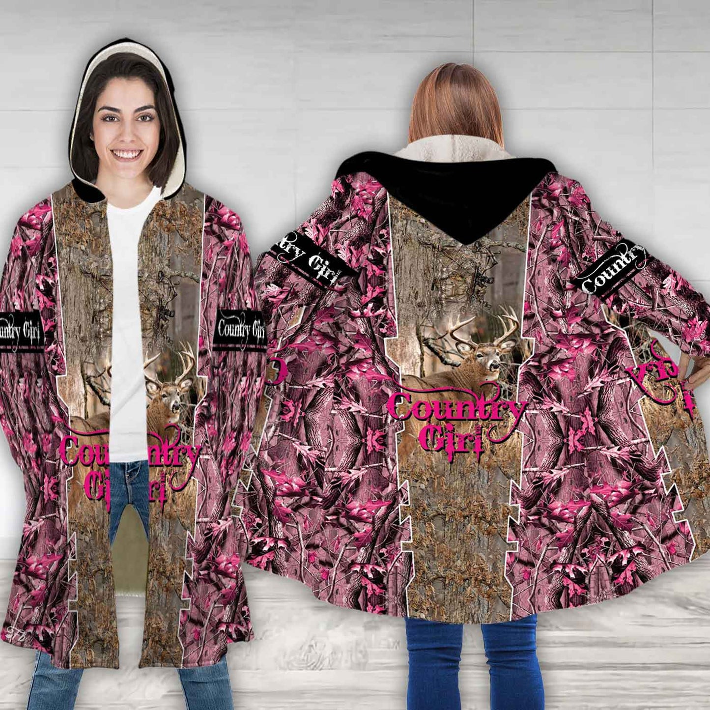 Petthouse | Hunting Girl Hooded Cloak, Country Girl Mom Hunter Fans Christmas Day Gift