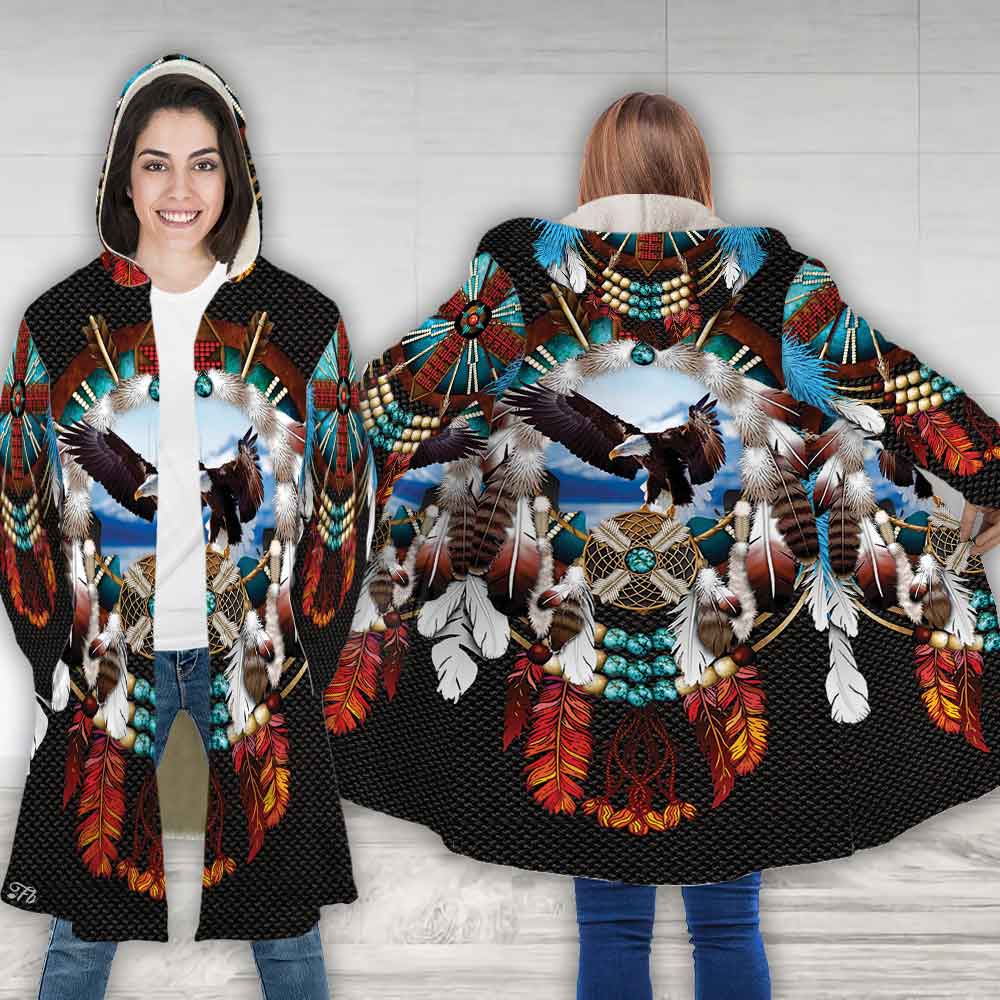 Petthouse | Native American Hooded Cloak Coat Native Indigenous Cloak ...