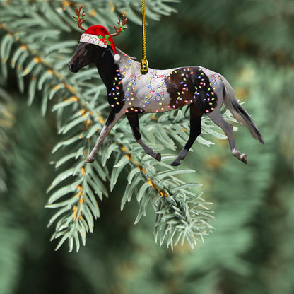 Petthouse | American Paint Horse Christmas Ornament, Horse Xmas Light Ornament, Horse Lover Gift