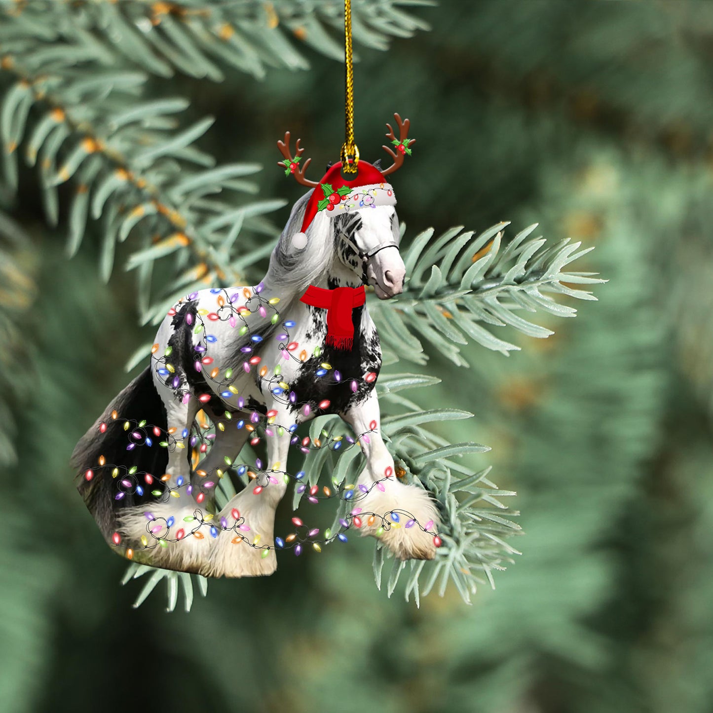 Petthouse | Galineers Cob Christmas Car Hanging Ornament Love Horse Ornament Cowboy Gift Xmas Gift