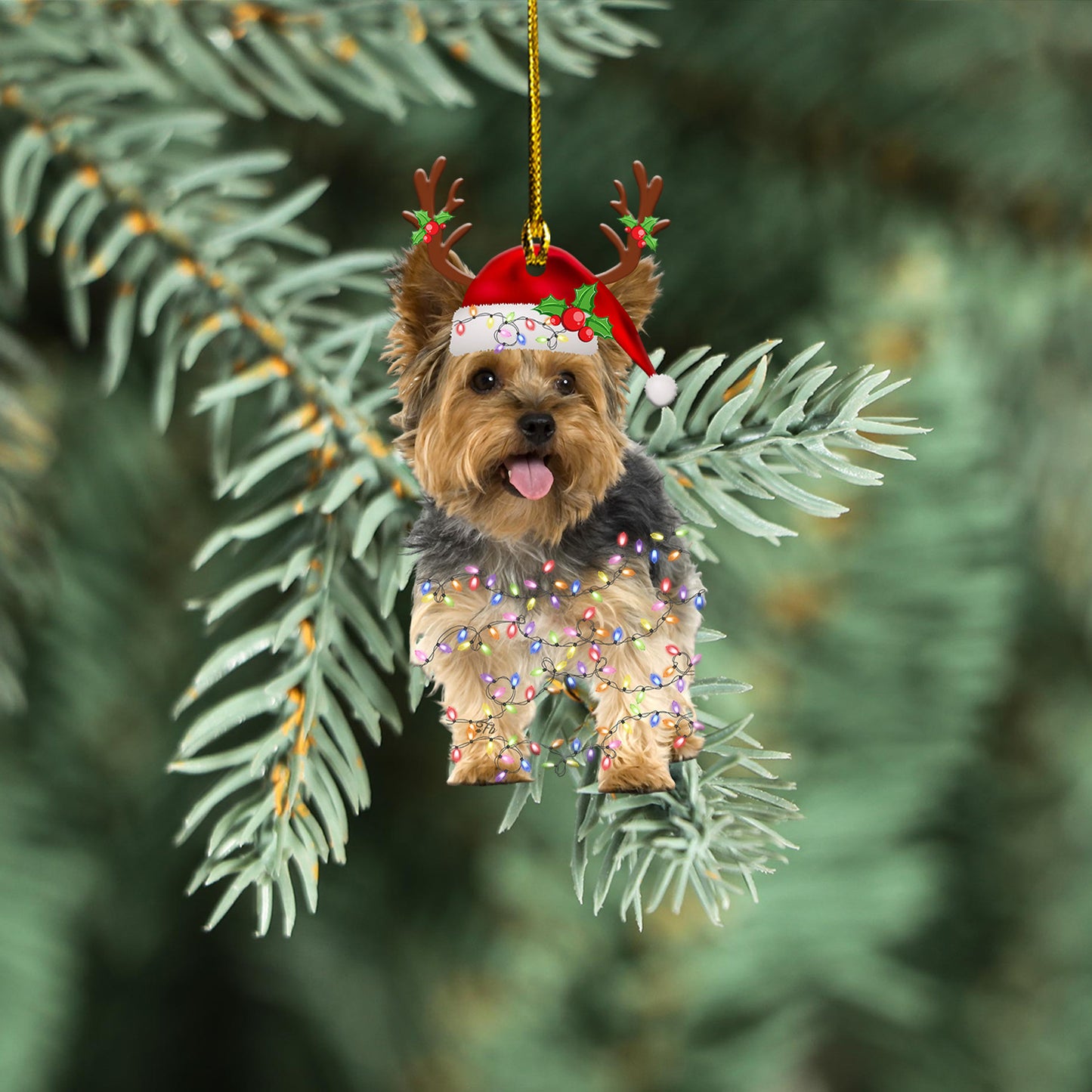 Petthouse | Yorkshire Terrier Ornament Dog Lover Ornament Dog Merry Christmas Ornament Xmas Gift