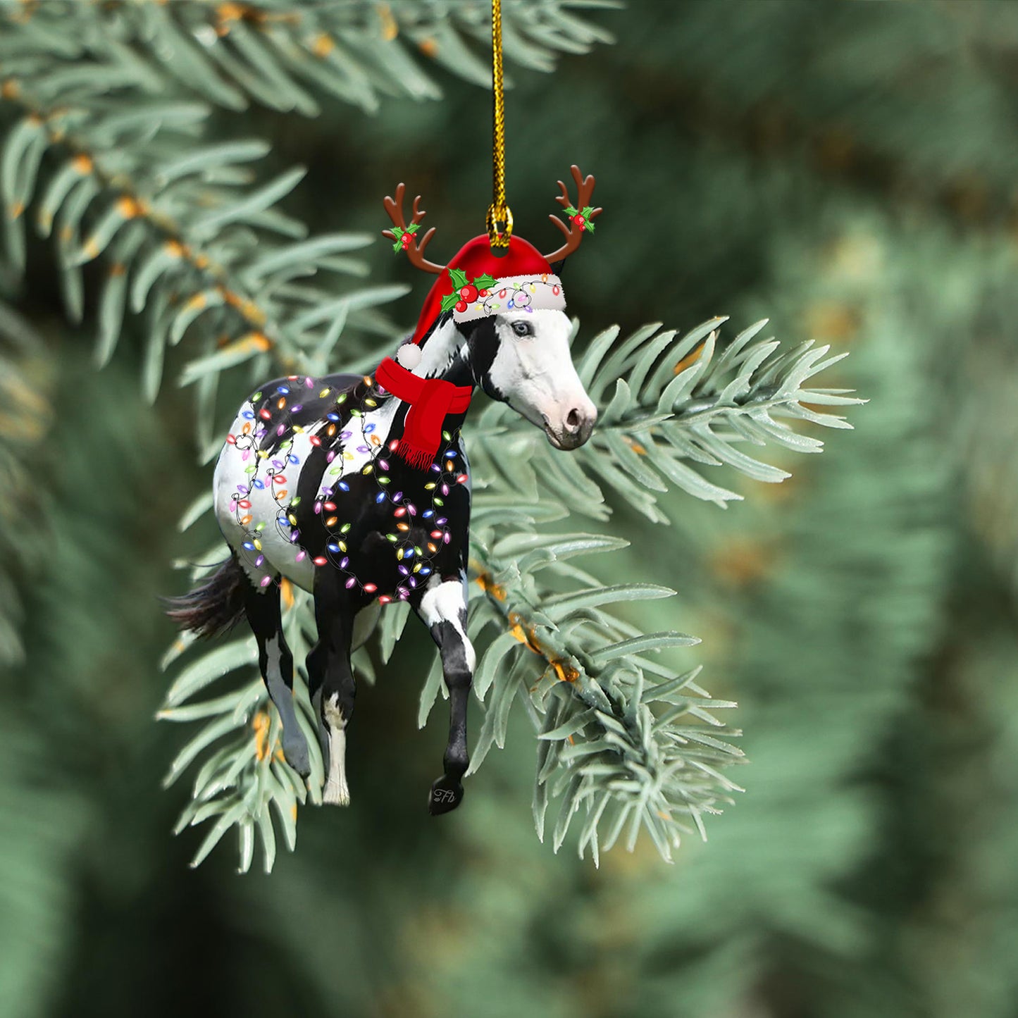 Petthouse | American Quarter Horse Car Hanging Ornament Horse Ornament Horse Lover Xmas Gift