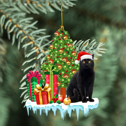 Petthouse | Black Cat Christmas Ornament Cat Lover Ornament Christmas Tree Ornament Home Decor