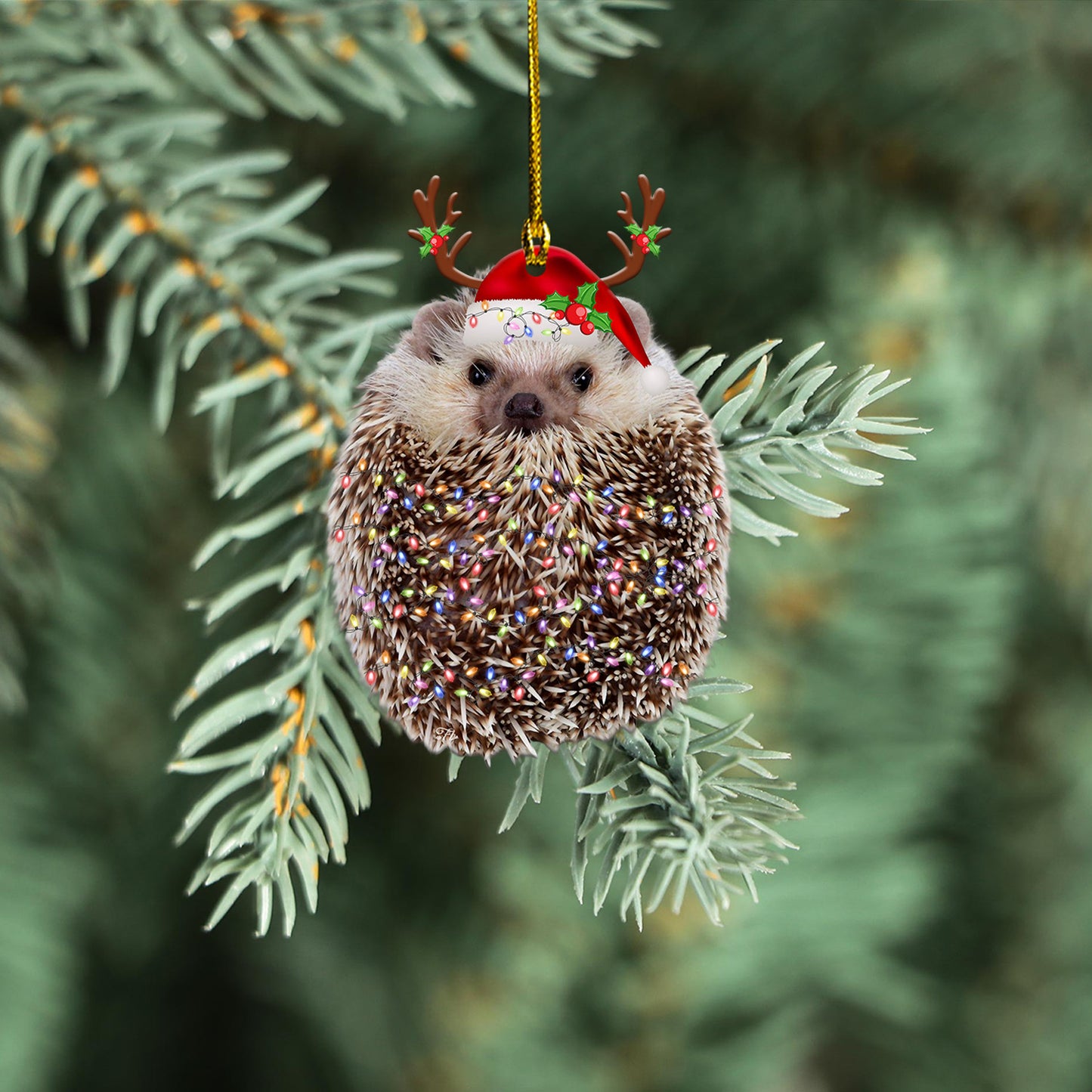 Petthouse | Cute Hedgehog Car Ornament Christmas Ornament Hedgehog Merry Christmas Xmas Gift