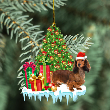 Petthouse | Dachshund Christmas Ornament, Dachshund Xmas Tree Car Hanging, Dachshund Xmas Decoration