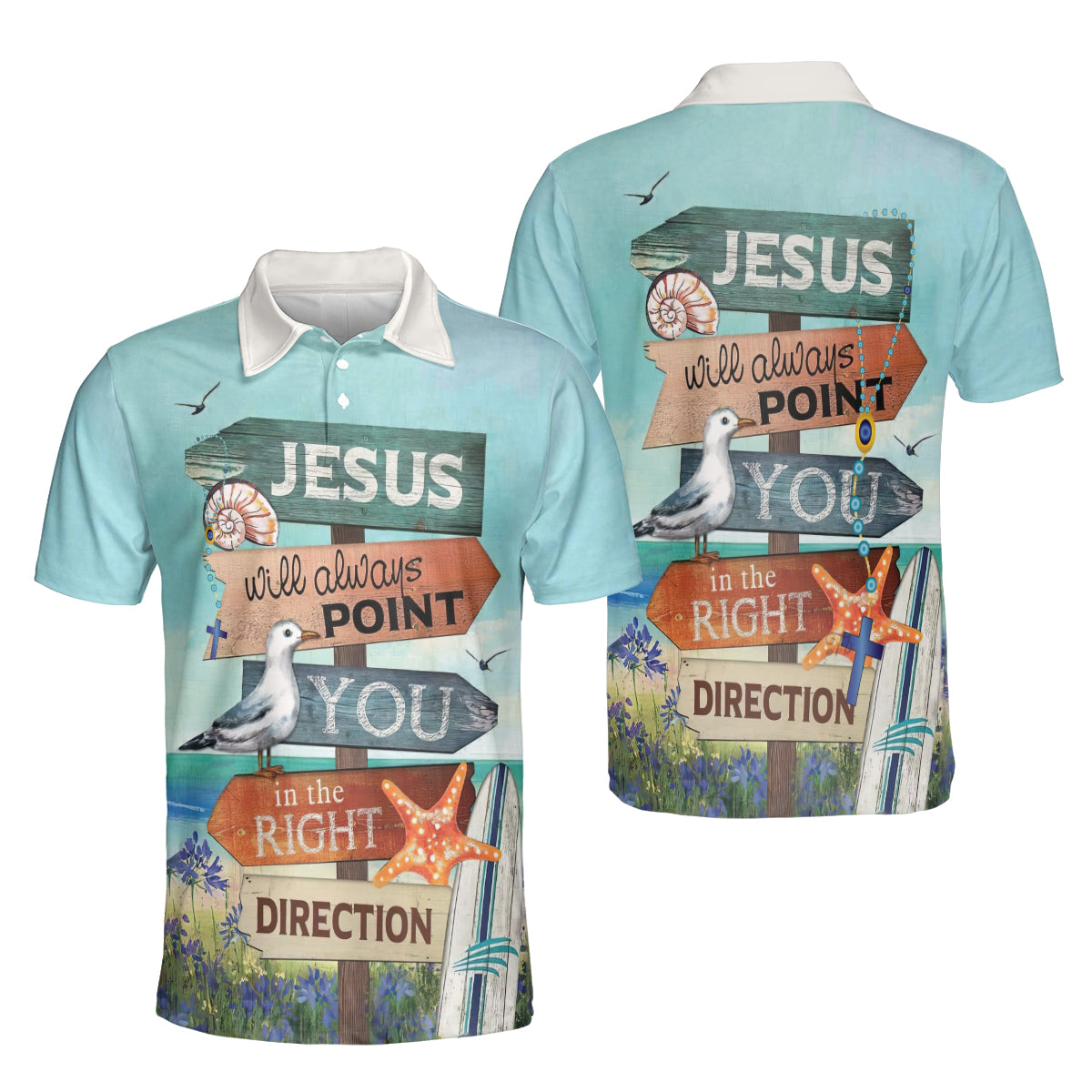 Petthouse | Jesus Nautical Theme Polo Jesus Christian Religious Polo Shirts Faith Gift Women Worship